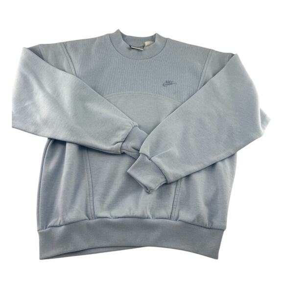 Vintage Nike Sweatshirt Womens Small Light Blue Activewear Y2K Pullover Lounge - Picture 1 of 8